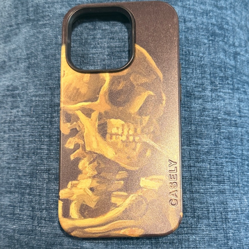 Casely Brown and Yellow Skull Phone Case